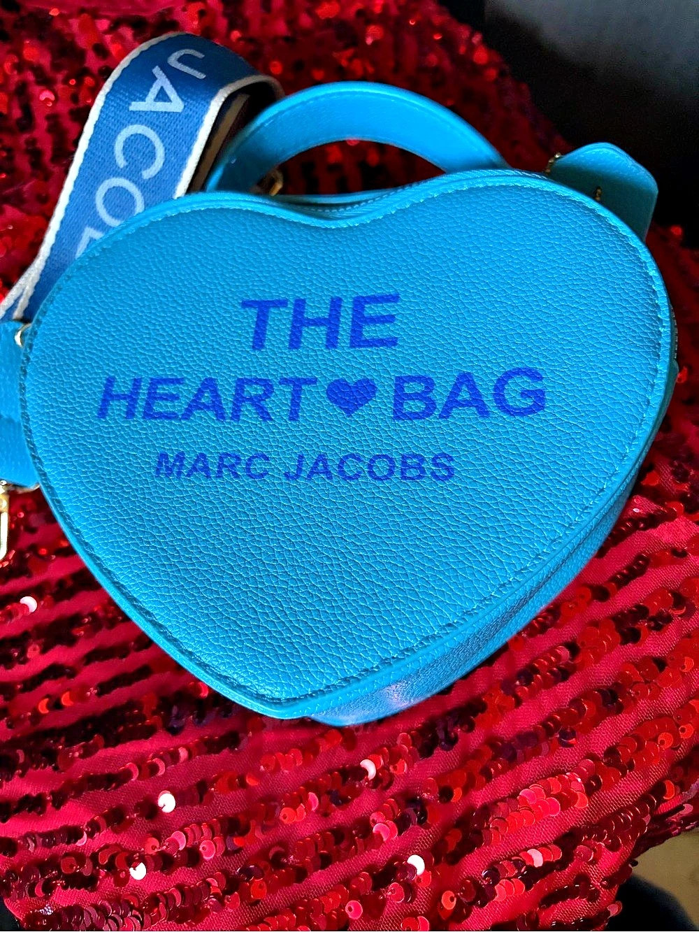 Marc Jacobs The Heart Bag Heart Crossbody in Blue